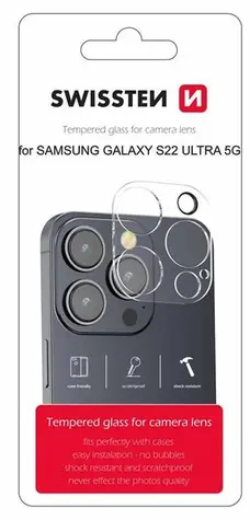 SWISSTEN Ochranné sklo čoček fotoaparátu pro SAMSUNG GALAXY S22 Ultra