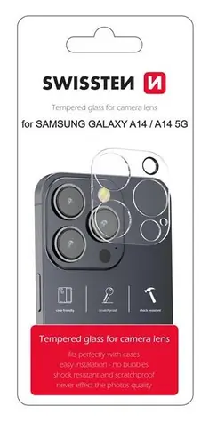 SWISSTEN Ochranné sklo čoček fotoaparátu pro SAMSUNG GALAXY A14/A14 5G