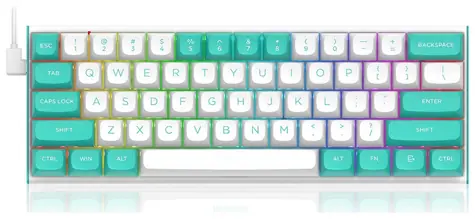 Redragon K683WB bílá / Herní klávesnice / mechanická / Redragon Magnetic / USB / US