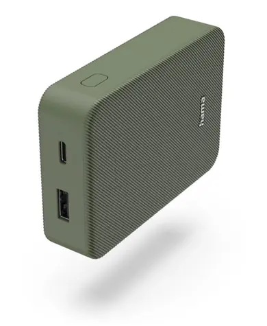 Hama Colour 10 zelená / Powerbanka / 10000 mAh / 1x USB-C / 1x USB-A / 5V / 3A