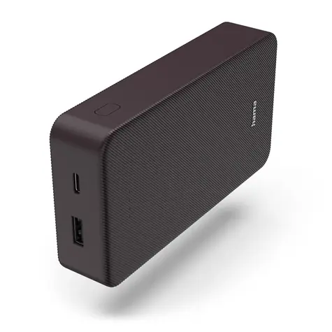 Hama Colour 20 černo-fialová / Powerbanka / 20000 mAh / 1x USB-C / 1x USB-A / 5V / 3A