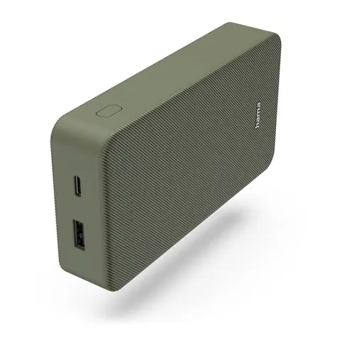 Hama Colour 20 zelená / Powerbanka / 20000 mAh / 1x USB-C / 1x USB-A / 5V / 3A