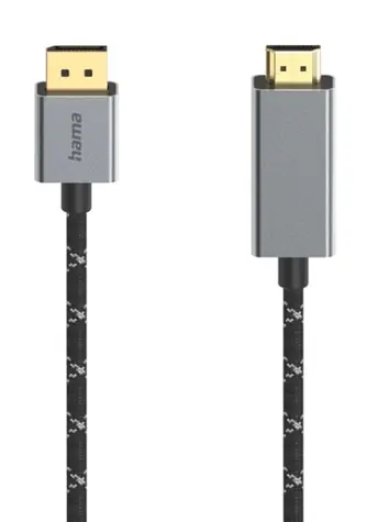 Hama 200506 Kabel DisplayPort na HDMI 1.5 m / DisplayPort (M) / HDMI (M) / 4K@60Hz