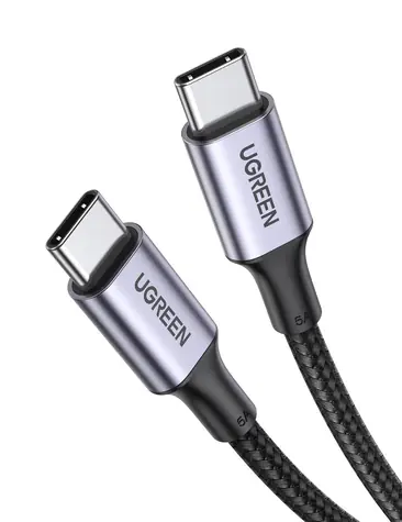 UGREEN US316 Nabíjecí kabel USB-C (M) - USB-C (M) 1 m černá / QC3.0