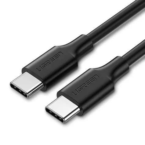 UGREEN US286 Nabíjecí kabel USB-C (M) - USB-C (M) 0.5 m černá / QC3.0