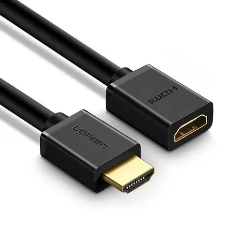 UGREEN HD107 Prodlužovací kabel HDMI (F) - HDMI (M) 0.5 m / 4K@60Hz 10.2Gb-s / Ethernet