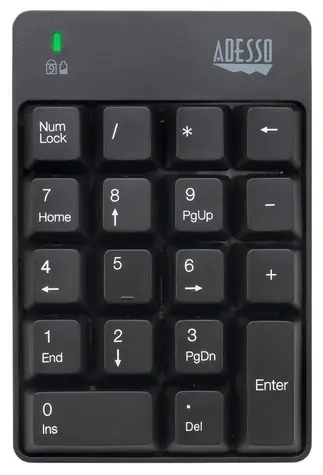 Adesso WKB-6010UB / bezdrátová numerická klávesnice / USB 2.4GHz 