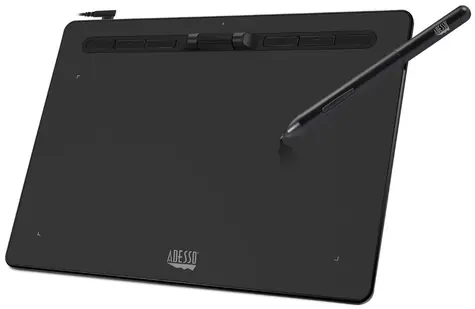 Adesso Cybertablet K10 černá / grafický tablet / 310 x 226 mm / 5080 LPI / 8192 úrovní tlaku / 6 program. tlačítek