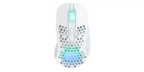 XTRFY M4 Wireless RGB bílá / bezdrátová herní myš / optická / 19000 DPI / 6 tlačítek / 2.4 GHz