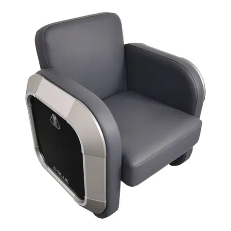 E-Blue EEC346-11 Herní sofa šedá / syntetická kůže / nosnost až 200 kg