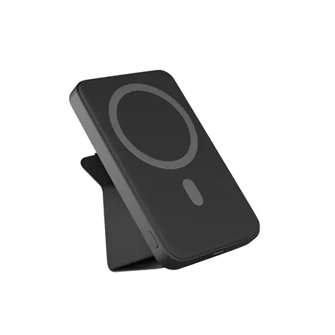 Epico Mag+ Stand Bezdrátová power banka 7000mAh černá / 1x USB-C / 1x Lightning