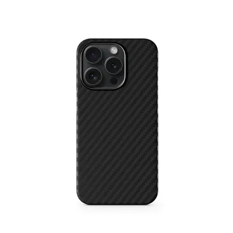 Epic Mag+ Carbon Case zadní kryt pro Apple iPhone 15 Pro černá