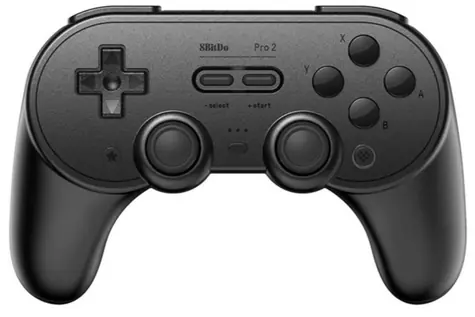 8BitDo PRO 2 Gamepad Hall Effect černá / Bezdrátový ovladač / vibrace / pro Windows & Switch & Android & Apple & SteamOS