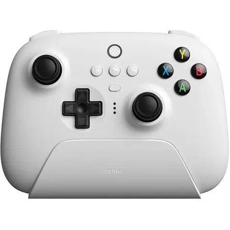 8BitDo Ultimate 2.4G Pad Hall Effect bílá / Bezdrátový ovladač / vibrace / pro Windows & Android & Apple & Raspberry Pi