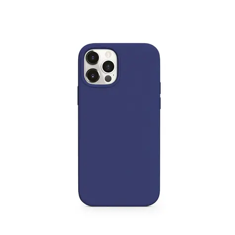 Epico Silikonový kryt pro iPhone 12 Pro Max modrá / s podporou uchycení MagSafe 