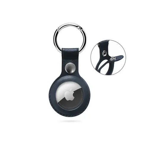 Epico Leather Case Kožené pouzdro pro Apple AirTag modrá