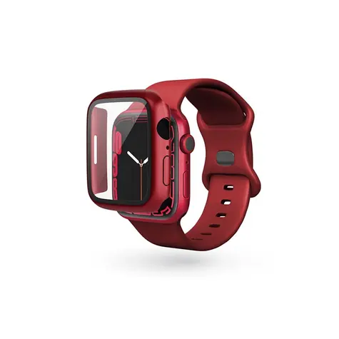 Epico Skleněný ochranný kryt pro Apple Watch Watch 7/8 (41 mm) červená