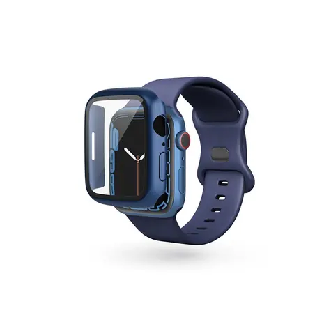 Epico Skleněný ochranný kryt pro Apple Watch Watch 7/8 (41 mm) metalická modrá