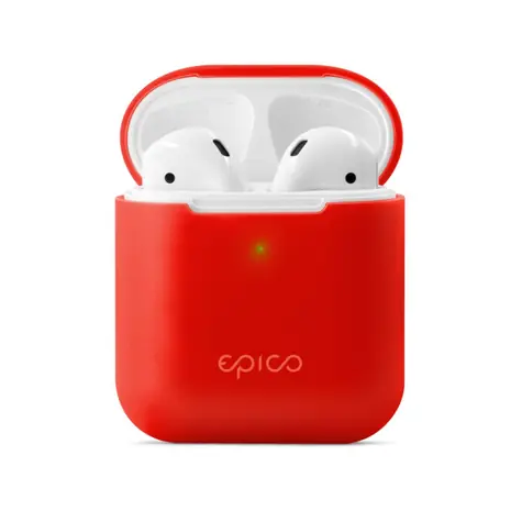 Epico Silicone Case Pouzdro pro sluchátka Apple Airpods 2 červená