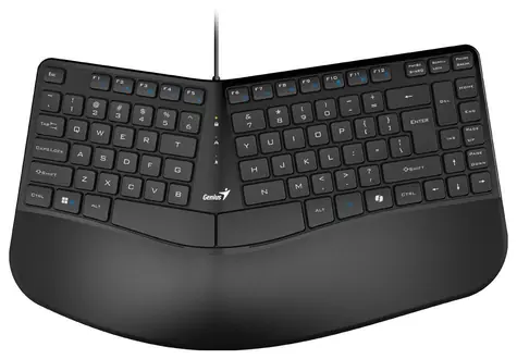 GENIUS Ergo KB-700 černá / Drátová klávesnice / Copilot / USB/ CZ+SK layout