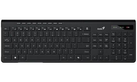 GENIUS Slimstar 7230 (Copilot) černá / Bezdrátová klávesnice / 2.4GHz / Copilot / CZ+SK layout