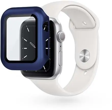 Epico Skleněný ochranný kryt pro Apple Watch 4/5/6/SE (44 mm) modrá