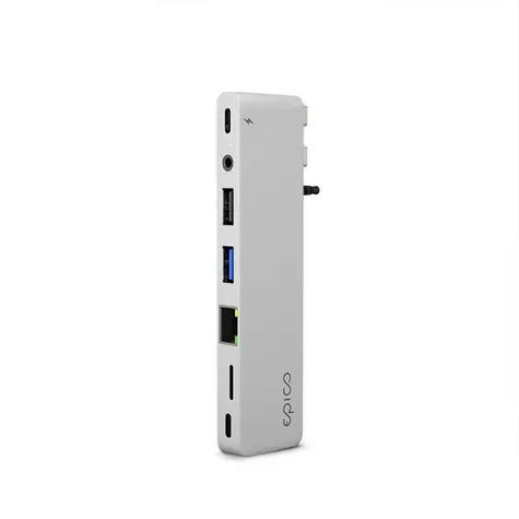 Epico Hub Pro III s rozhraním USB-C pro notebooky stříbrná