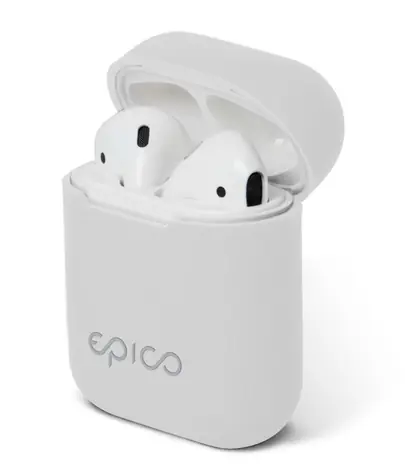 Epico Silicone Case Pouzdro pro sluchátka Apple Airpods bílá