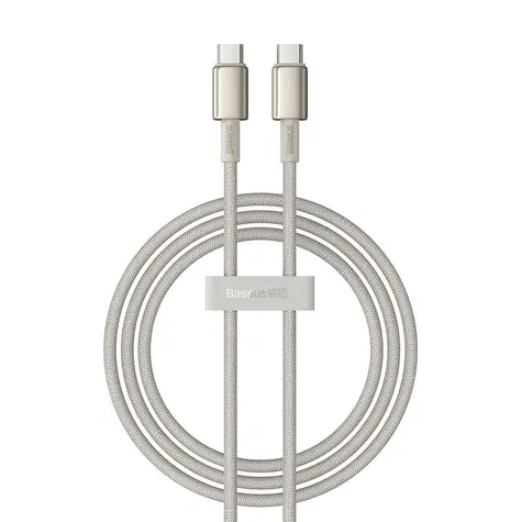Baseus Tungsten Gold Kabel USB-C na USB-C 1m zlatá / 2x USB-C (M) / 100W