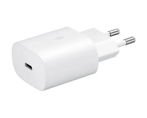 SAMSUNG Napájecí adaptér s rychlonabíjením (25W) bez kabelu bílá (krabička) / USB-C / 3A 