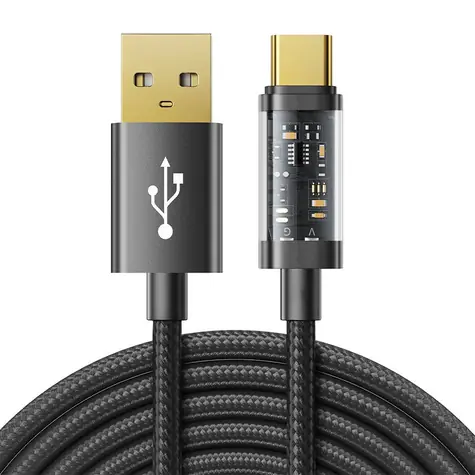 Joyroom S-UC027A12 Nabíjecí kabel USB-A (M) - USB-C (M) 3A 1.2m černá 