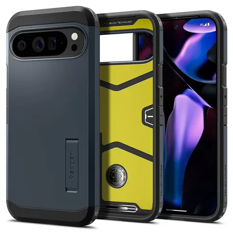 Spigen Tough Armor ochranný kryt pro Google Pixel 9 Pro XL metal slate