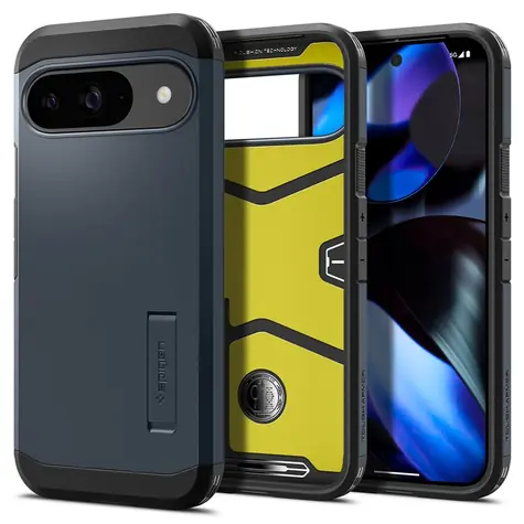 Spigen Tough Armor ochranný kryt pro Google Pixel 9 Pro/Pixel 9 metal slate