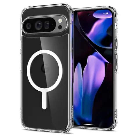 Spigen Ultra Hybrid OneTap Metal Ring MagSafe ochranný kryt pro Google Pixel 9 Pro XL čirá