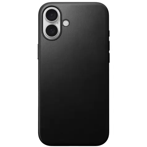 Nomad Modern Leather Case Kožený kryt pro Apple iPhone 16 Plus černá