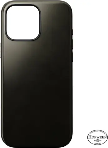 Nomad Modern Leather Case Kožený kryt pro Apple iPhone 16 Pro green chrome