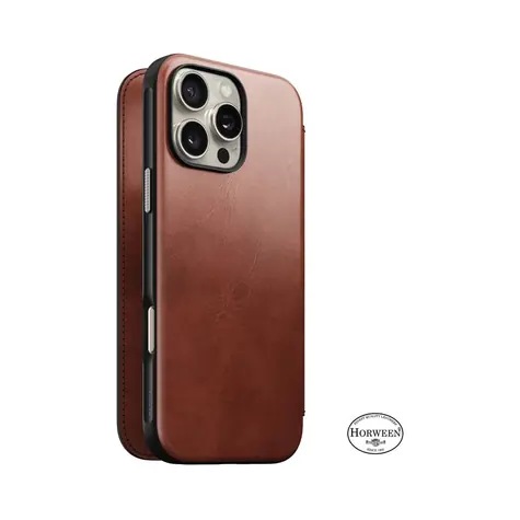 Nomad Modern Leather Case Kožený kryt pro Apple iPhone 16 Pro olde dublin
