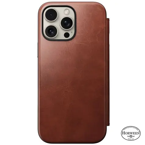 Nomad Modern Leather Folio pouzdro pro Apple iPhone 16 Pro Max olde dublin