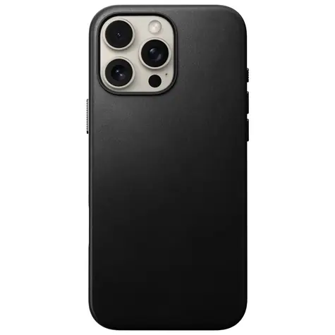 Nomad Traditional Leather Case Kožený kryt pro Apple iPhone 16 Pro Max černá