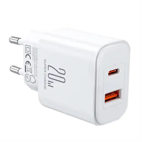 Joyroom JR-TCF05 bílá / Nabíjecí adaptér / 20W / 1x USB-A / 1x USB-C 