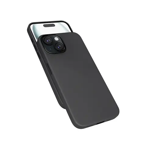 Epico Mag+ Leather Case Zadní kryt s MagSafe pro iPhone 15 Plus černá