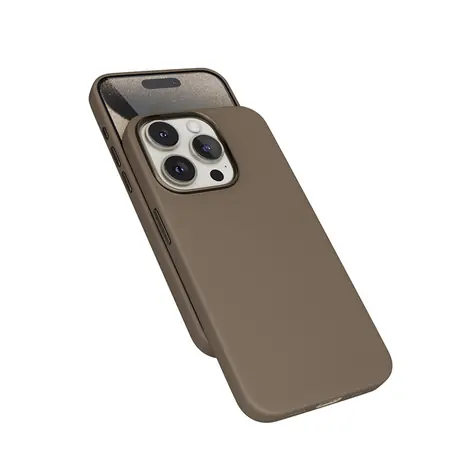 Epico Mag+ Leather Case Zadní kryt s MagSafe pro iPhone 15 Pro písková