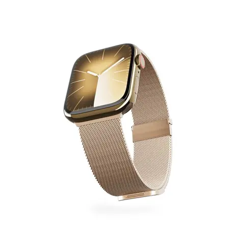 Epico Milanese+ Strap řemínek pro Apple Watch 42/44/45/49 mm zlatá