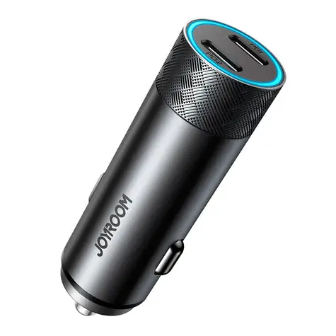 Joyroom JR-CL13 šedá / Nabíječka do auta / 50W / 2x USB-C 
