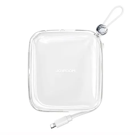 Joyroom JR-L005 bílá / Power Bank / 10000mAh / kabel Lightning / 1x USB-A / 1x USB-C / 3 A