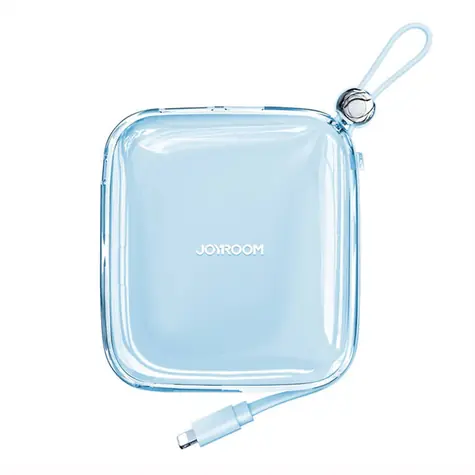 Joyroom JR-L005 modrá / Power Bank / 10000mAh / kabel Lightning / 1x USB-A / 1x USB-C / 3 A