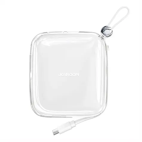 Joyroom JR-L004 Jelly bílá / Power Bank / 10000mAh / kabel USB-C / 1x USB-A / 1x USB-C / 2.4 A 