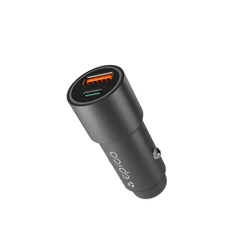 Epico Resolve 38W Dual nabíječka do auta vesmírně šedá / 1x USB-A & 1x USB-C