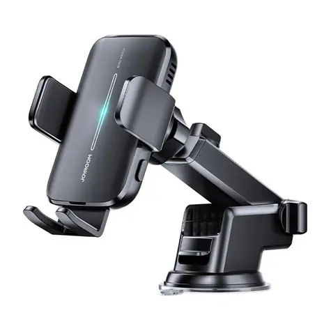 Joyroom JR-ZS245 černá / Držák na telefon na palubní desku auta s indukční nabíječkou Qi / 4.7