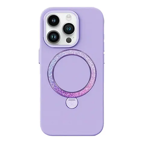 Joyroom PN-14L4 Case Dancing Circle ochranný kryt s MagSafe pro Apple iPhone 14 Pro Max fialová 